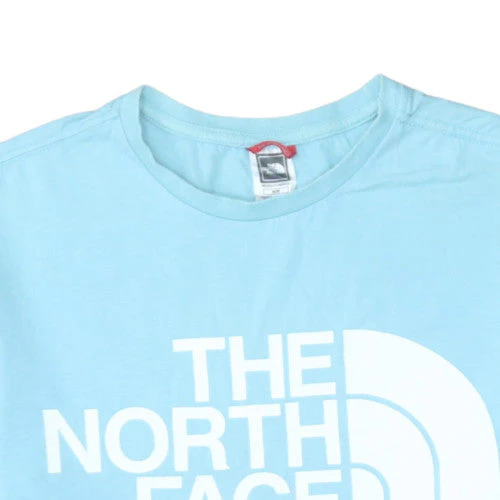 The North Face Men's Blue Graphic Print Crew Neck Cotton T-Shirt M - Image 8