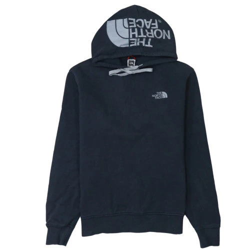 The North Face Men's Blue Pullover Hoodie Medium Fleece