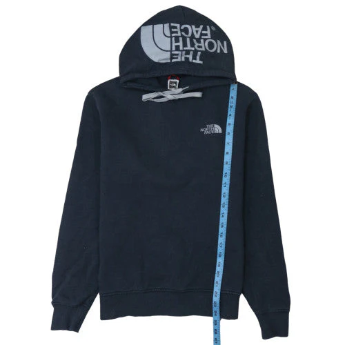 The North Face Men's Blue Pullover Hoodie Medium Fleece - Image 3