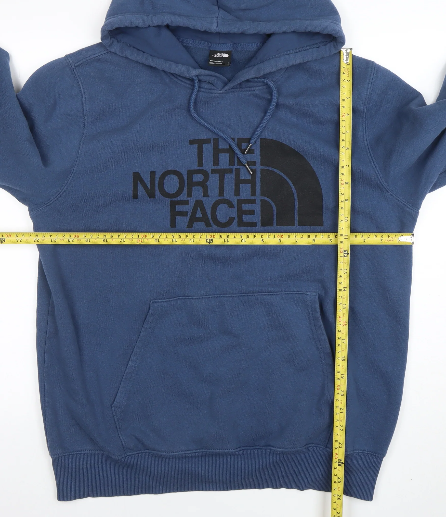 The North Face Men's Blue Pullover Hoodie Size L Outdoor Graphic - Image 2