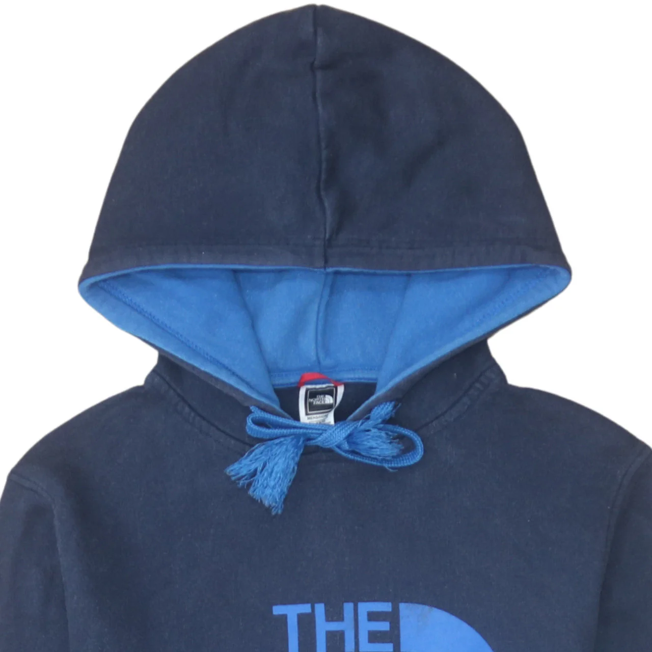 The North Face Men's Blue Pullover Hoodie XS Logo Outdoor Fleece - Image 7