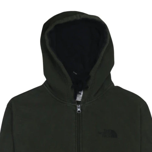 The North Face Men's Green Full Zip Cotton Hoodie Size S - Image 7
