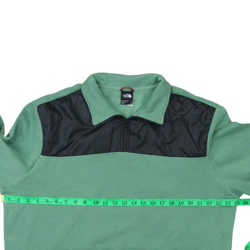 The North Face Men's Green XL 1/4 Zip Pullover Sweatshirt - Image 2