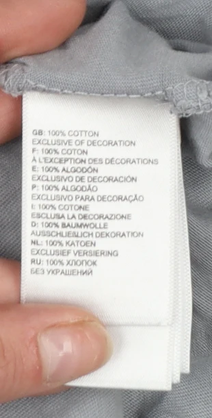 The North Face Men's Grey Graphic Logo T-Shirt Size S Outdoor Cotton - Image 5
