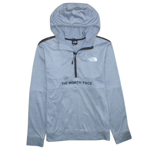 The North Face Men's Grey Half Zip Hoodie Size M Outdoor Fleece