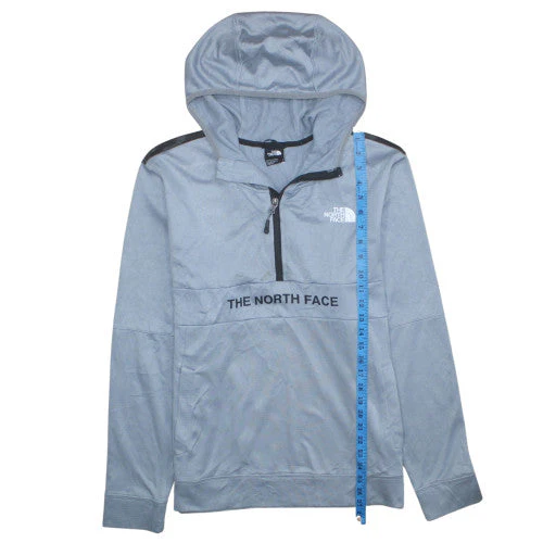 The North Face Men's Grey Half Zip Hoodie Size M Outdoor Fleece - Image 3