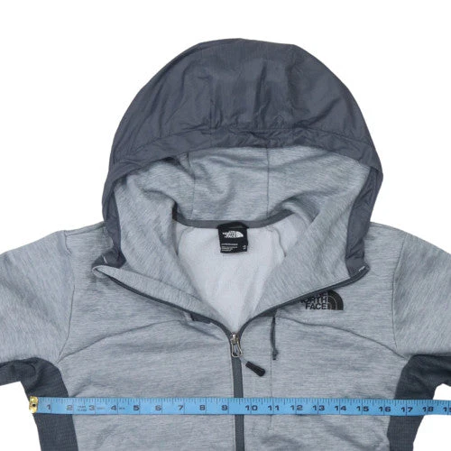 The North Face Mens Grey XS Full Zip Lightweight Hooded Fleece Jacket - Image 3