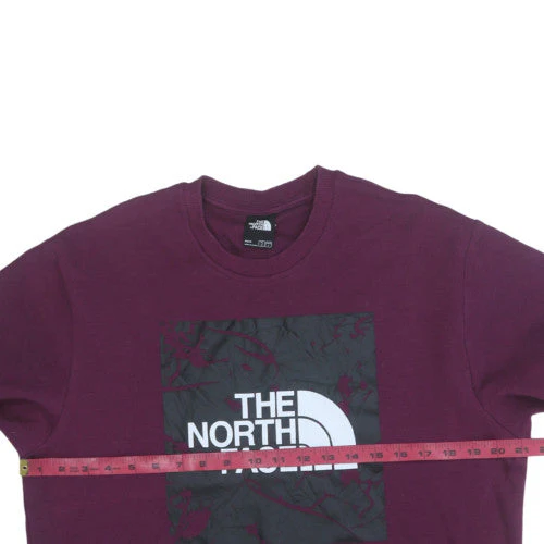 The North Face Men's Purple Crew Neck Sweatshirt M Graphic Print - Image 2