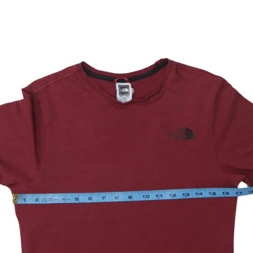 The North Face Men's Red Cotton Crew Neck Short Sleeve T-Shirt XS - Image 2