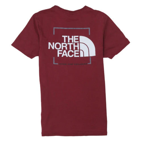 The North Face Men's Red Cotton Crew Neck Short Sleeve T-Shirt XS - Image 4
