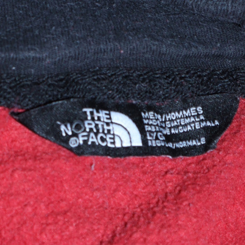 The North Face Men's Red Pullover Fleece Hoodie Size L - Image 5