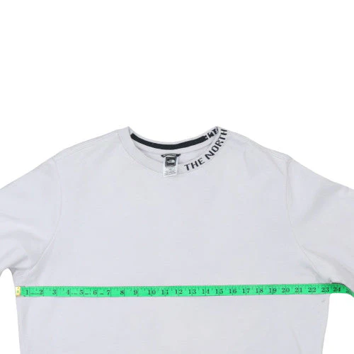 The North Face Men's White Medium Crew Neck Pullover Sweatshirt - Image 3