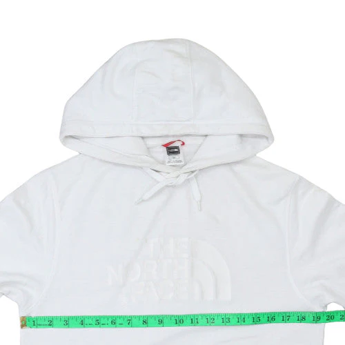 The North Face Men's White Pullover Hoodie Size S Logo Cotton - Image 2
