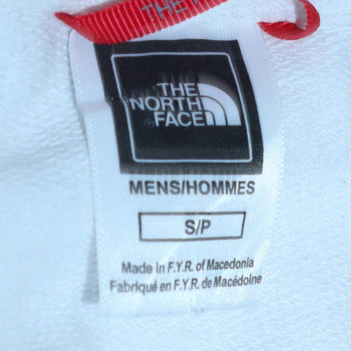 The North Face Men's White Pullover Hoodie Size S Logo Cotton - Image 5