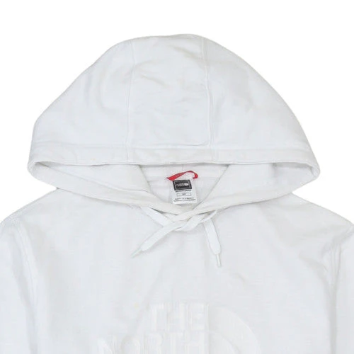 The North Face Men's White Pullover Hoodie Size S Logo Cotton - Image 7