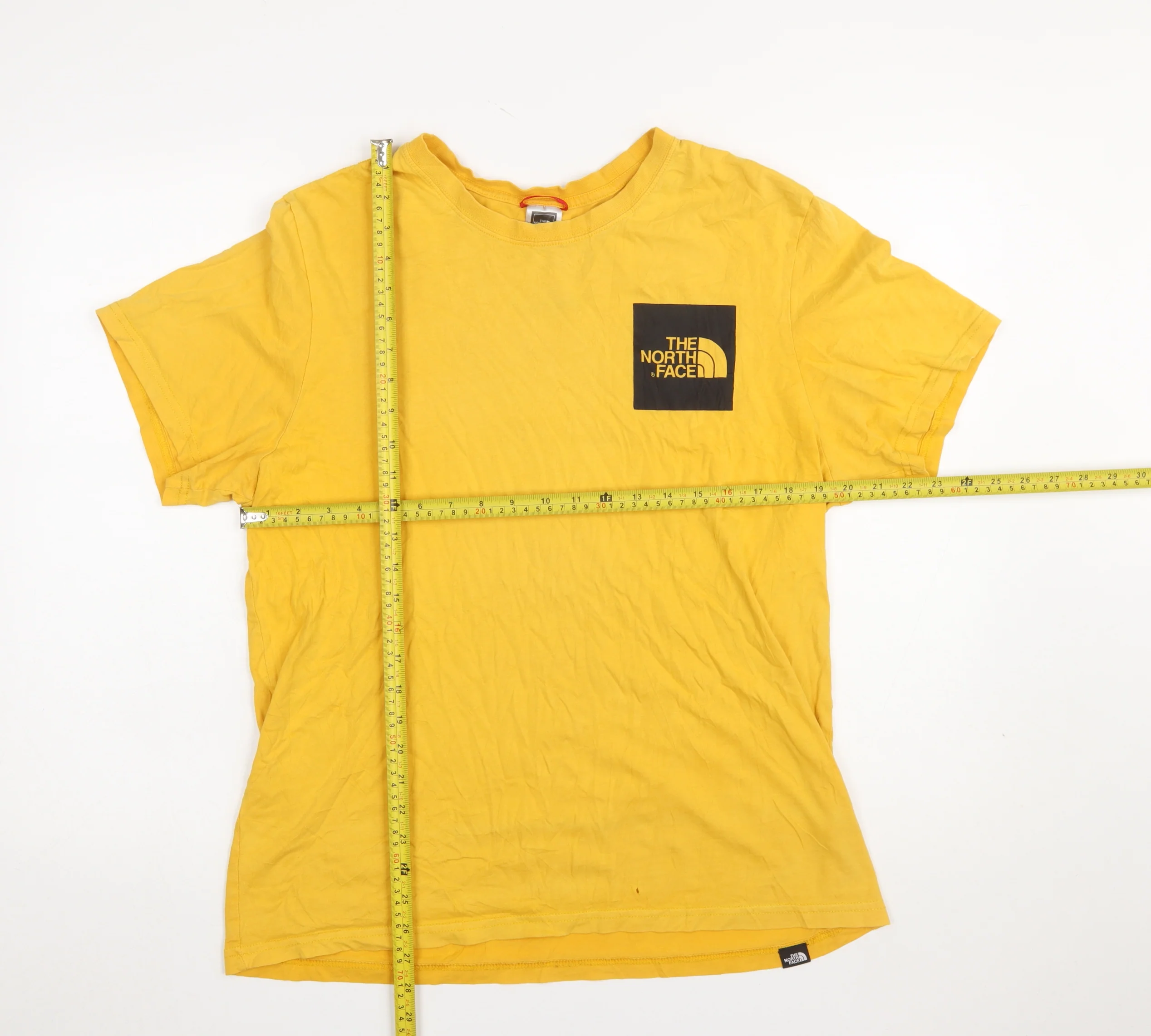 The North Face Men's Yellow Cotton Crew Neck T-Shirt L - Image 2