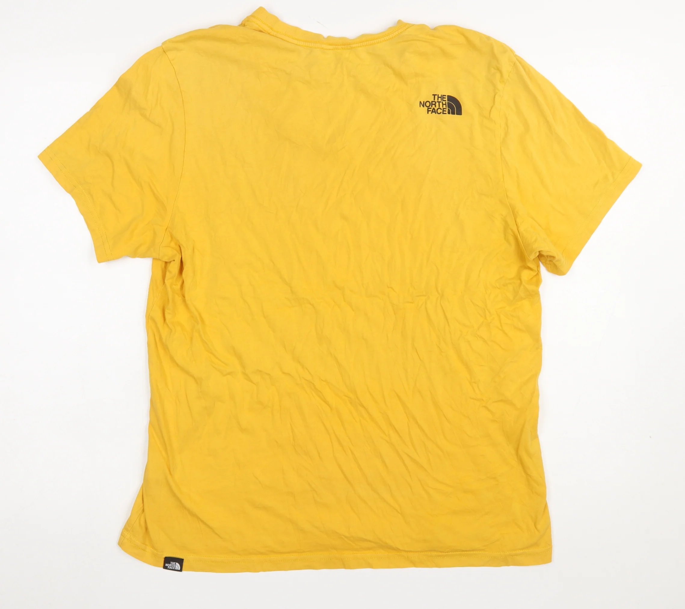 The North Face Men's Yellow Cotton Crew Neck T-Shirt L - Image 3
