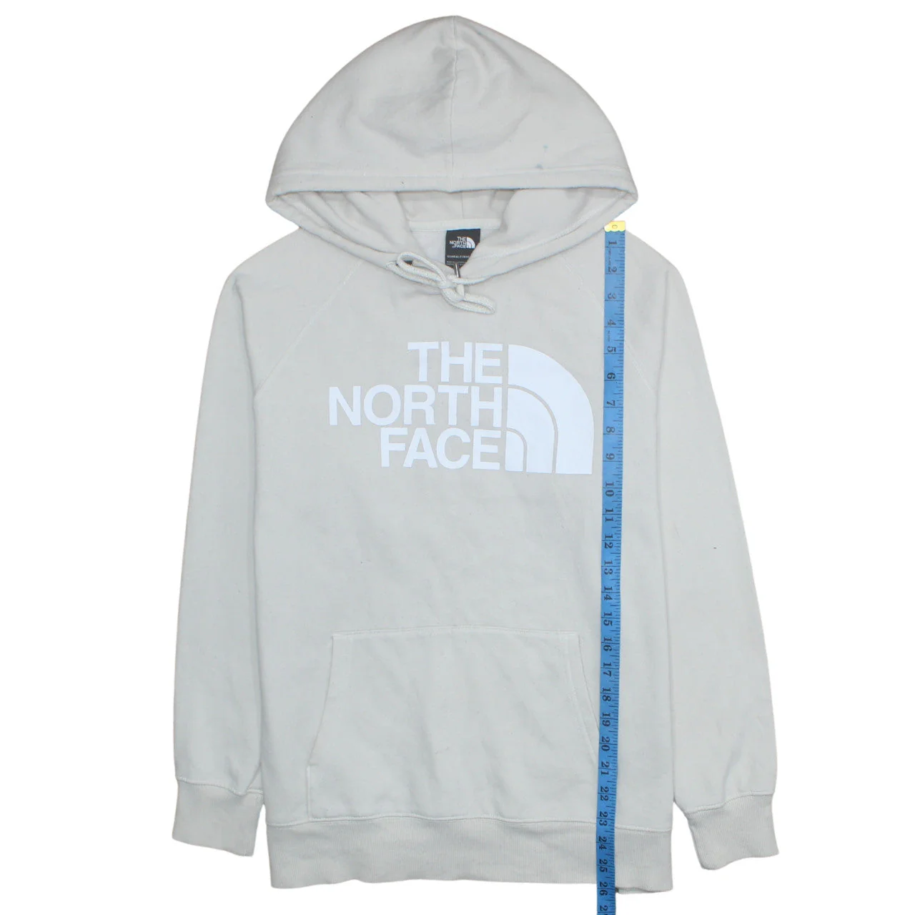 The North Face Womens Beige Large Pullover Hoodie Cotton Blend - Image 3
