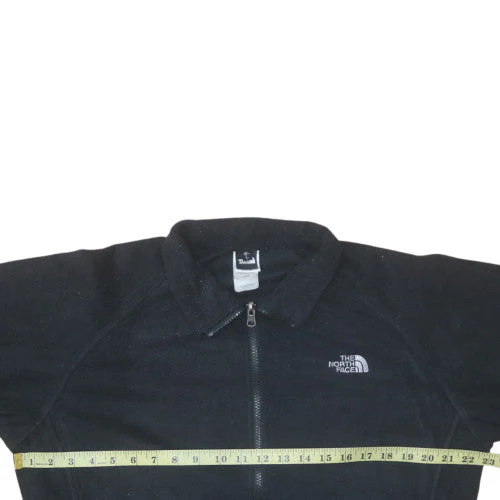 The North Face Womens Black Full Zip Fleece Jacket Size L - Image 3