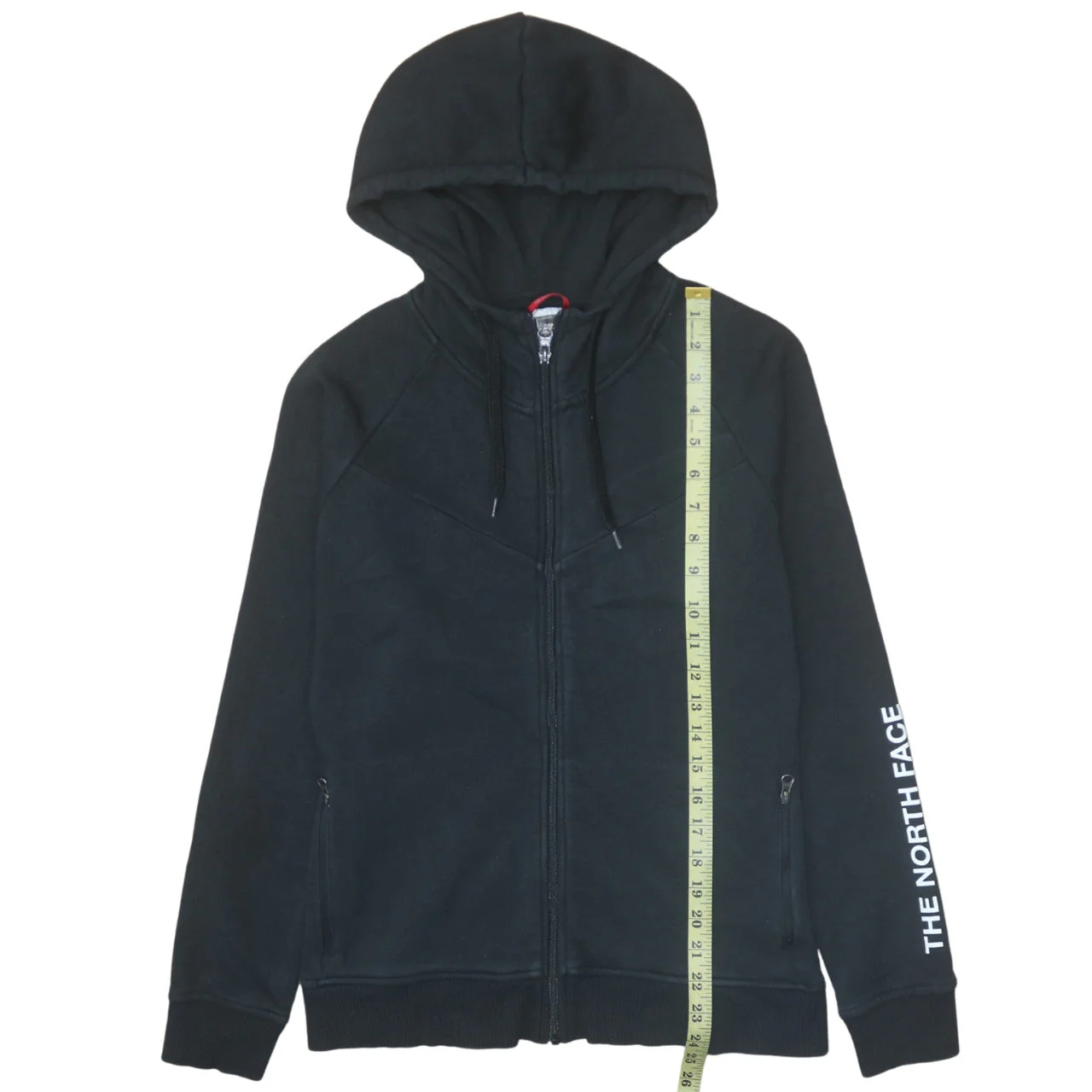 The North Face Women's Black Full Zip Hoodie Size S Cotton Blend - Image 3