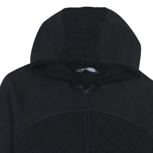 The North Face Womens Black Full Zip Quilted Hoodie XL Cotton Blend - Image 8
