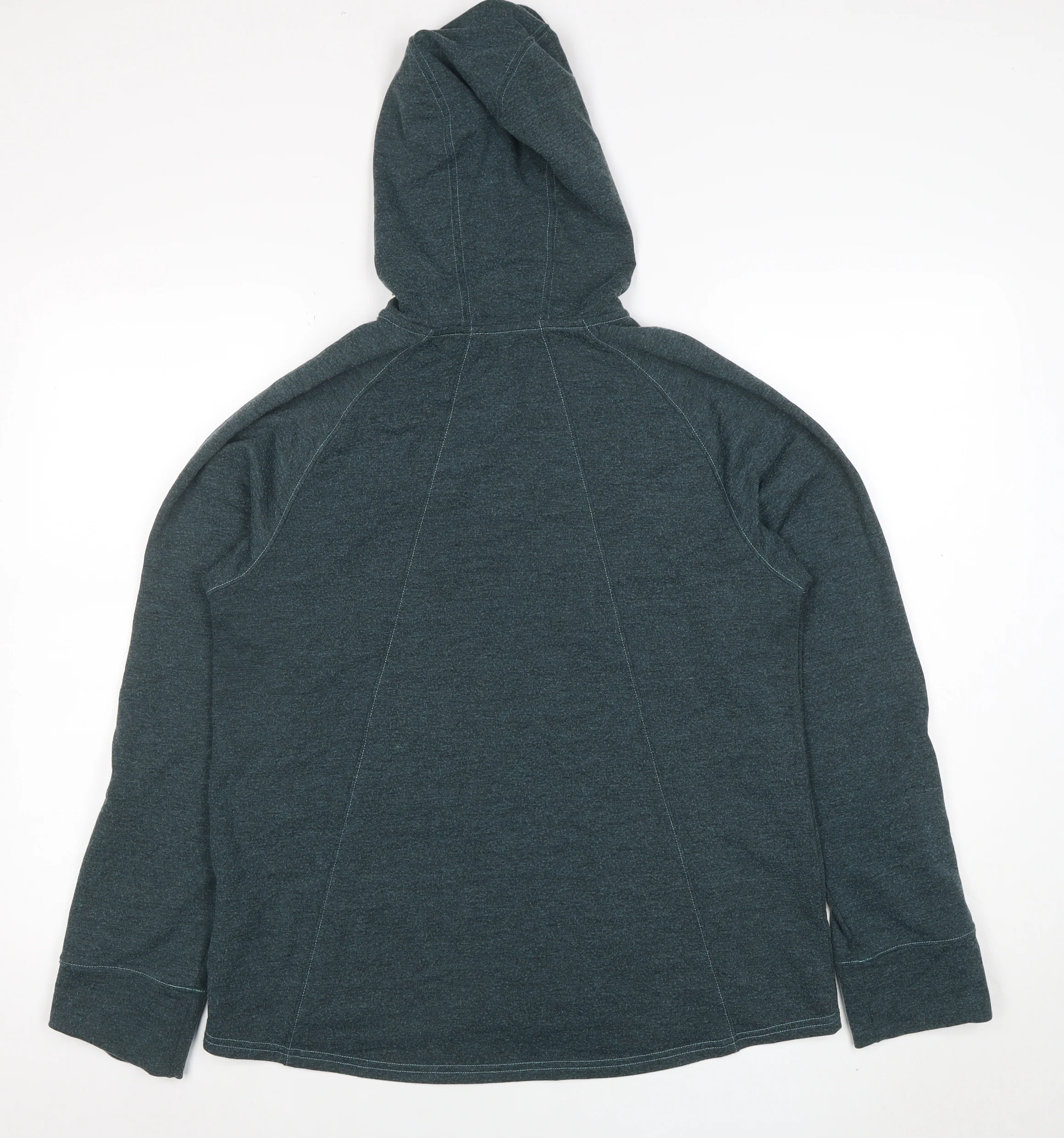 The North Face Womens Blue Full Zip Hoodie Size M Hooded Fleece - Image 3