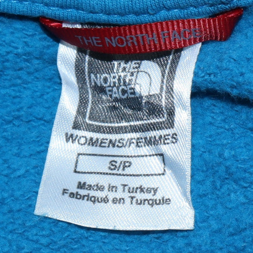 The North Face Women's Blue Full Zip Hoodie Size S 100% Cotton - Image 5