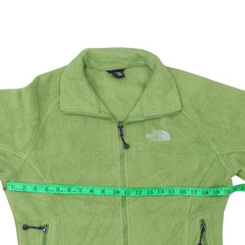 The North Face Women's Green Fleece Jacket Size S Lightweight Zip Up - Image 2