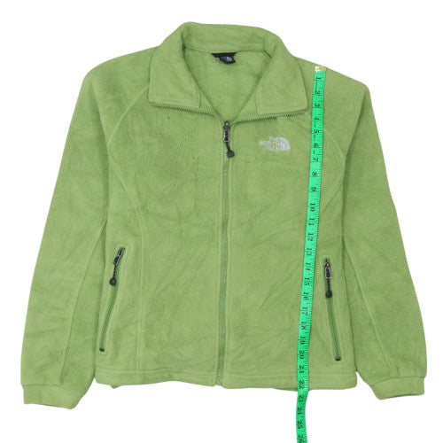The North Face Women's Green Fleece Jacket Size S Lightweight Zip Up - Image 3