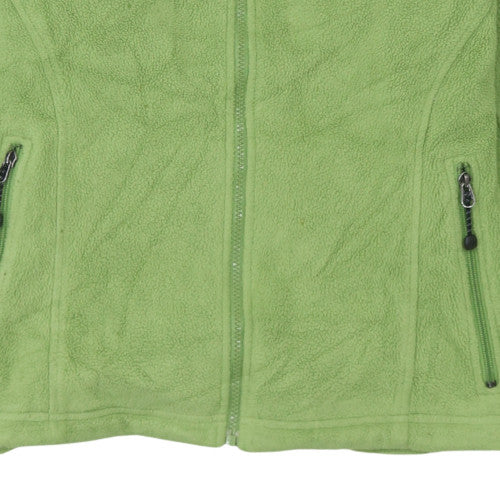 The North Face Women's Green Fleece Jacket Size S Lightweight Zip Up - Image 7