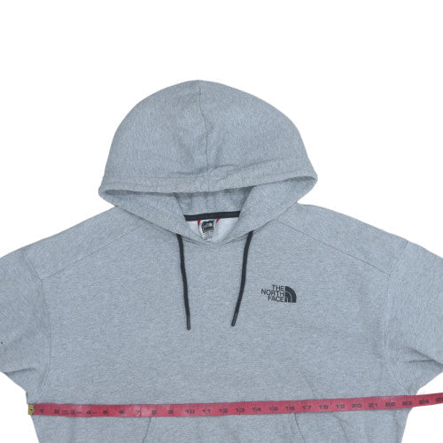 The North Face Womens Grey Pullover Hoodie L Graphic Fleece - Image 3