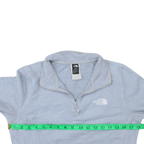 The North Face Womens Light Blue Fleece Pullover Sweatshirt M - Image 2