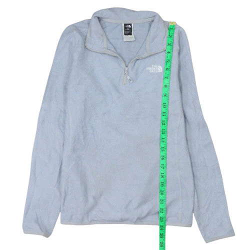 The North Face Womens Light Blue Fleece Pullover Sweatshirt M - Image 3