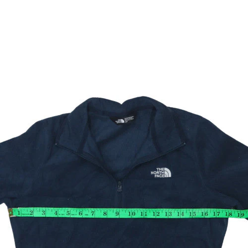The North Face Womens Navy 1/4 Zip Fleece Pullover Sweatshirt Size S - Image 2