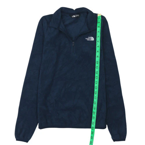 The North Face Womens Navy 1/4 Zip Fleece Pullover Sweatshirt Size S - Image 3