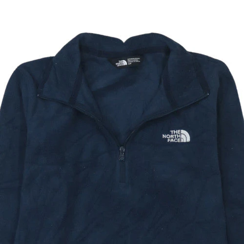 The North Face Womens Navy 1/4 Zip Fleece Pullover Sweatshirt Size S - Image 8