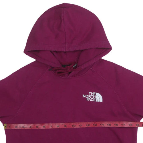 The North Face Womens Purple Pullover Hoodie Size S Cotton Blend - Image 2