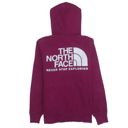 The North Face Womens Purple Pullover Hoodie Size S Cotton Blend - Image 4