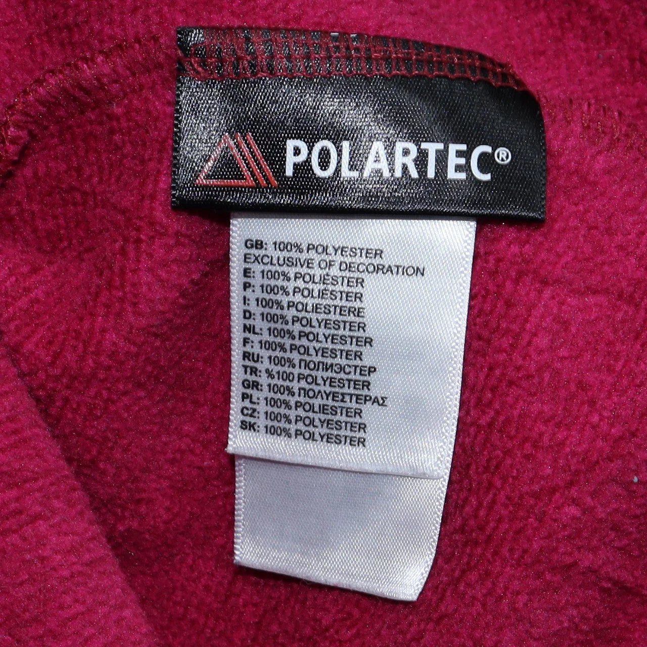 The North Face Women's Red Fleece 1/4 Zip Pullover Jacket Size M - Image 6