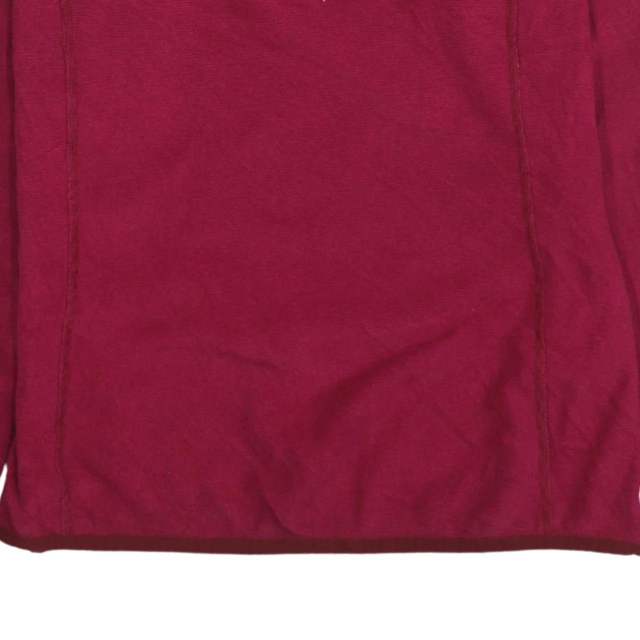 The North Face Women's Red Fleece 1/4 Zip Pullover Jacket Size M - Image 8