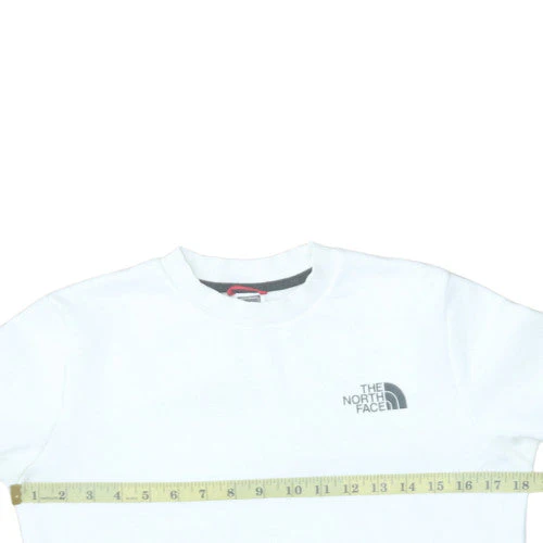The North Face Womens White Crew Neck Sweatshirt XS Relaxed Fit - Image 2