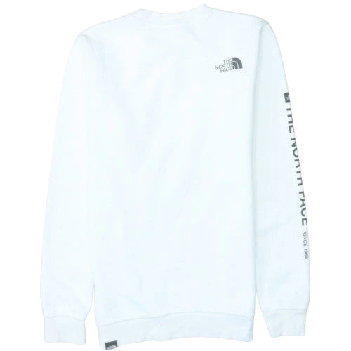 The North Face Womens White Crew Neck Sweatshirt XS Relaxed Fit - Image 4