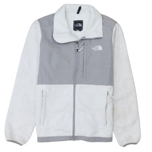 The North Face Womens White Fleece Full Zip Jacket M