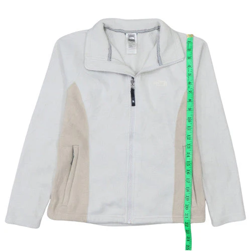 The North Face Women's White Fleece Full Zip Jacket Size S - Image 3