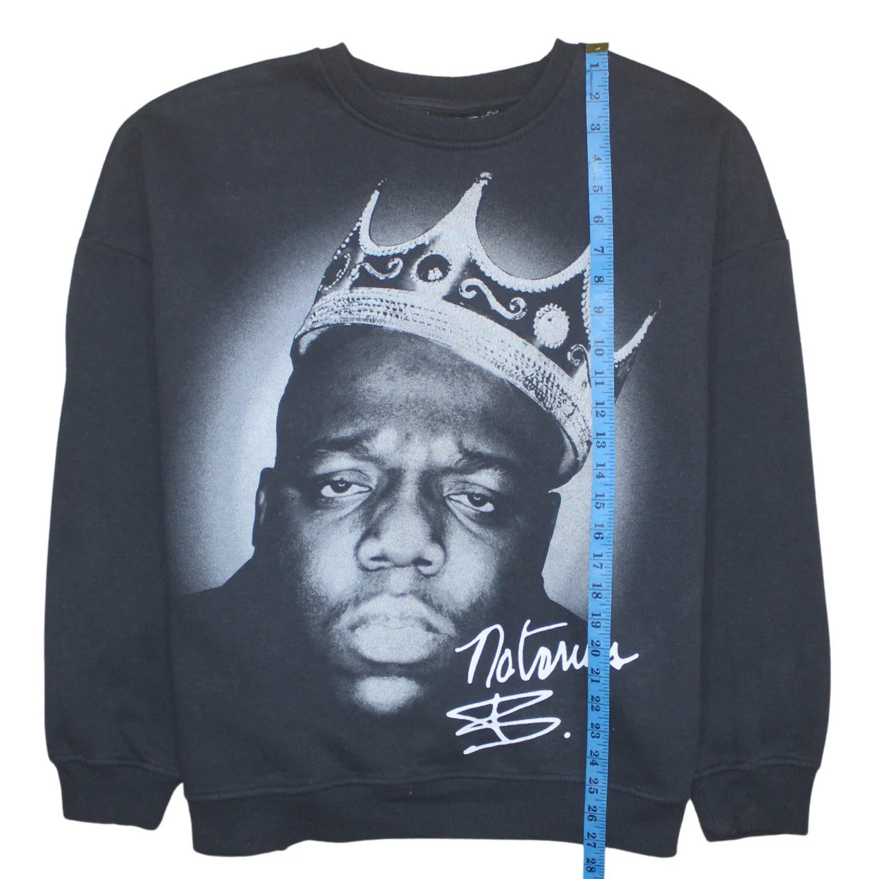 The Notorious B.I.G. Womens Black XL Pullover Crew Neck Graphic Sweatshirt - Image 3