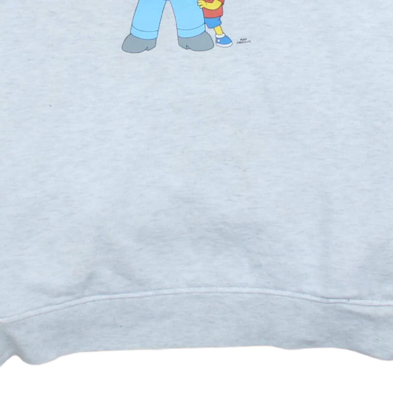 The Simpsons Men's Grey Pullover Hoodie L Graphic Print Fleece - Image 7