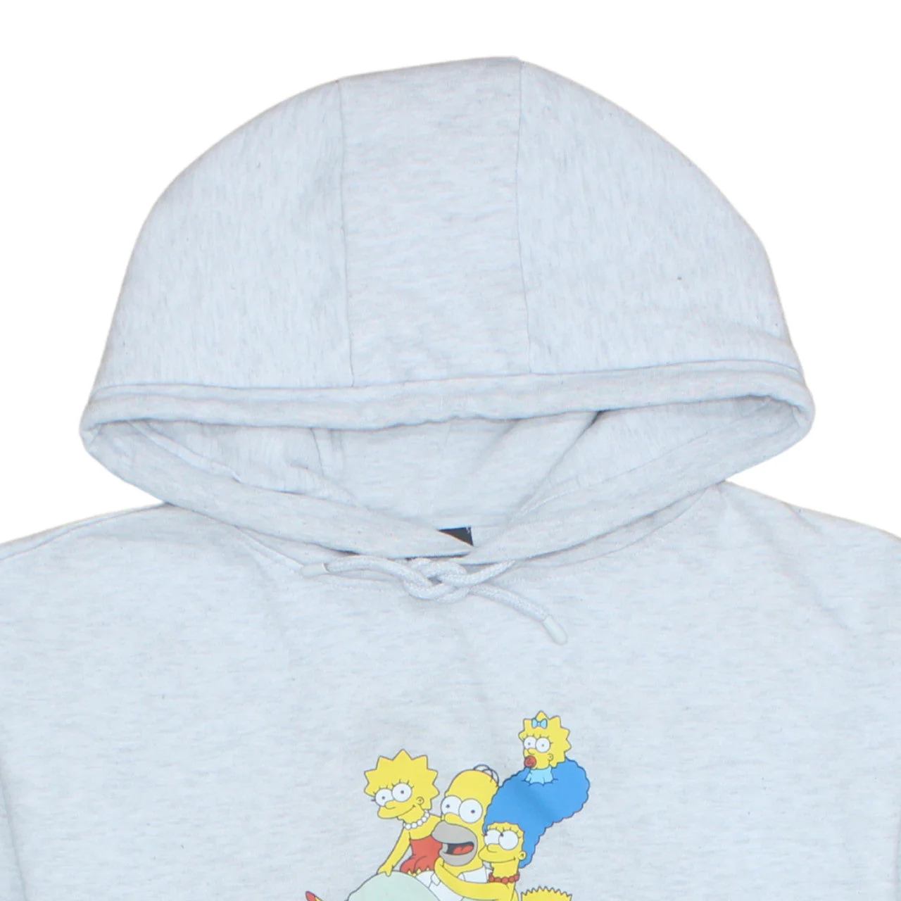 The Simpsons Men's Grey Pullover Hoodie L Graphic Print Fleece - Image 8