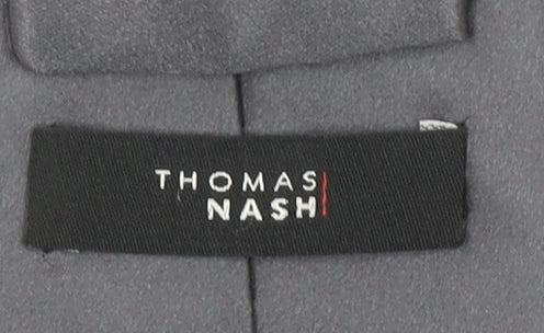 Thomas Nash Men's Grey 176 Slim Silk Tie - Image 3
