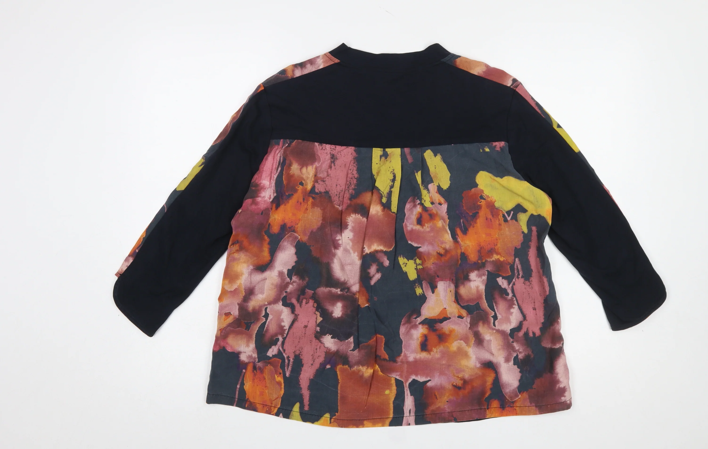 Thought Womens Multicoloured Tunic Blouse Size 12 V-Neck 3/4 Sleeve - Image 3