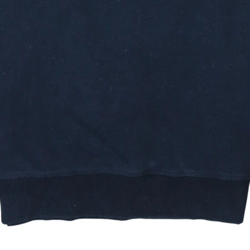 Timberland Men Navy Blue Crew Neck Logo Sweatshirt L Cotton Blend - Image 7